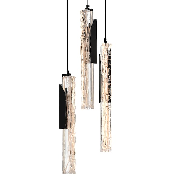 Valira Integrated LED Black Mini Pendant, 18 In.